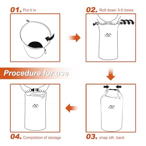 2PCS Waterproof Dry Bag Set, 20L Rucksack Liner, Dry Sack Waterproof Bag — view 6