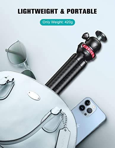 CIRYCASE Phone Tripod, Flexible Tabletop & Travel Tripods, Wireless Remote — view 5