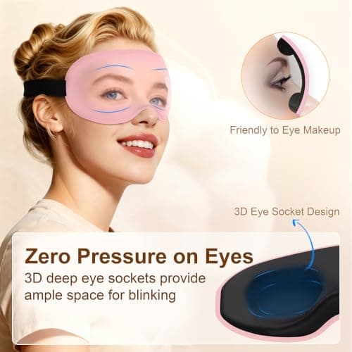 Gritin 100% Blackout Sleep Eye Masks for Women&Men, Side Sleepers Friendly — view 3