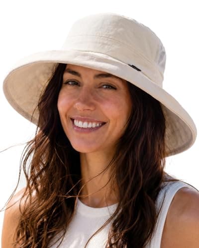 FURTALK Sun Hats for Women Wide Brim Ponytail UV Packable Hiking Travel