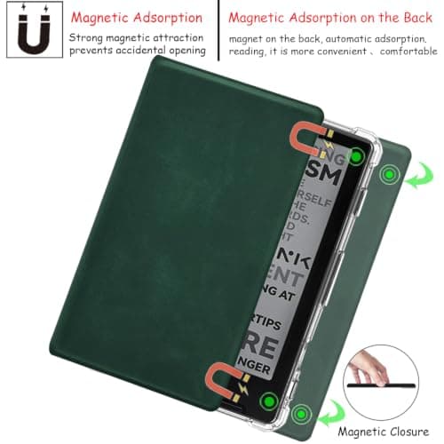 Case for XTEINK X3 3.7" Pocket E-Ink eBook Reader Cover (Green) — view 6
