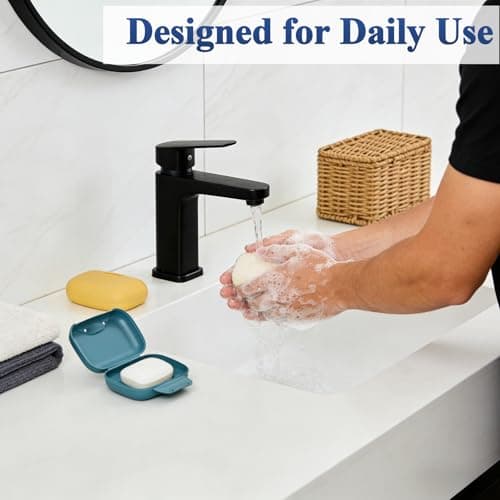 Soap Dish With Lid, Soap Holder, Travel Soap Case, Closable Soap Holder To Keep Soap Clean,Waterproof Leakproof Portable Soap Box For Soap Bar, Shower, Bathroom, Travel, Hiking,Gym - 2PCS — view 6