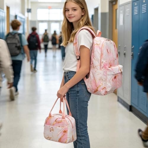 Kids School Backpack Set Girls Large Capacity Backpack Student Bac Kpack — view 3