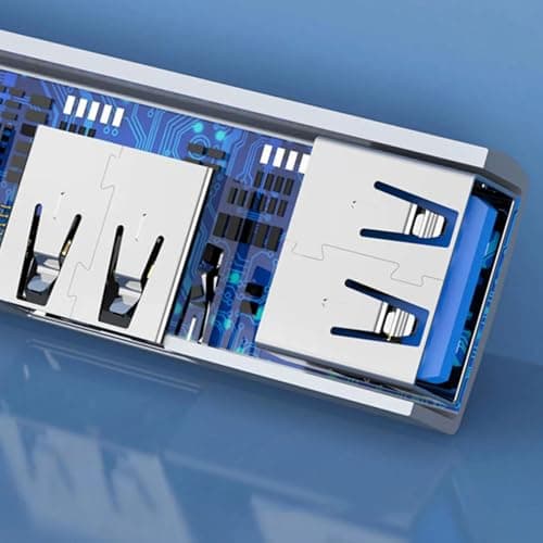 USB Port Hub 5Gbps High Speed Portable USB Extender Fast Heat Dissipation — view 4