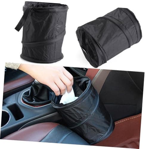 Gogogmee Car Trash Can 2pcs Foldable Polyester Taffeta and Steel Wire — view 5