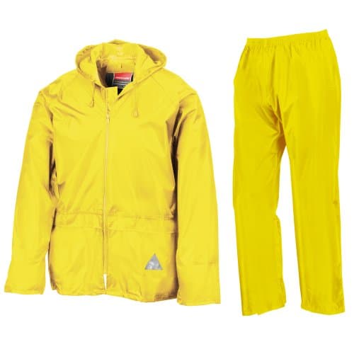 Result Mens Heavyweight Waterproof Rain Suit (Jacket & Trouser Suit) (2XL) (Black) — view 5