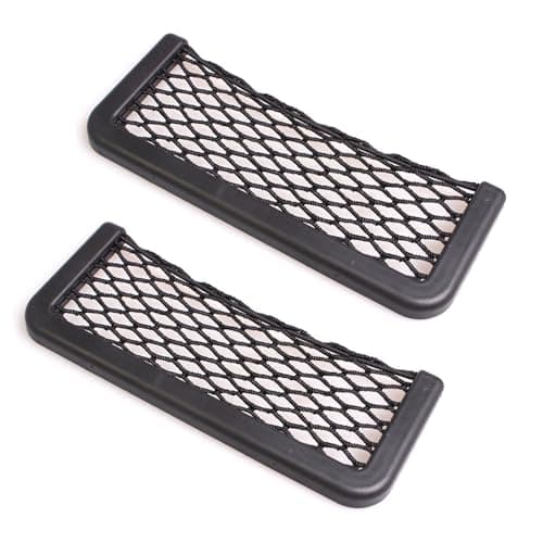 AMYXIYUAN 2Pcs Framed Stretch Mesh Net Pocket Car Storage Net Bags