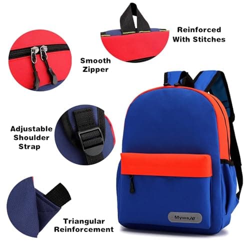 POWOFUN 12 inch Kids Elementary Backpack Lightweight Casual Travel — view 3