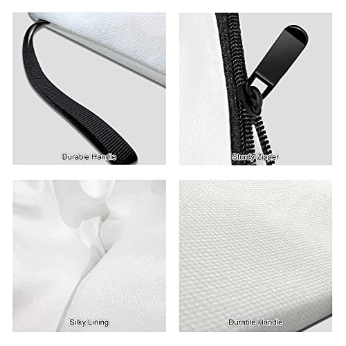 A-Z Personalized Makeup Bag, Birthday Gifts for Women Mom Bridesmaid (A) — view 3