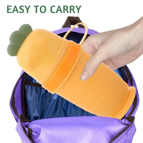 CRAFTHROU Portable Emergency Urinal Potty with Leak-Proof Lid for Outdoor Camping and Back to School Decor, Wear Resistant Pp Travel Toilet Bottle for Boys — view 3
