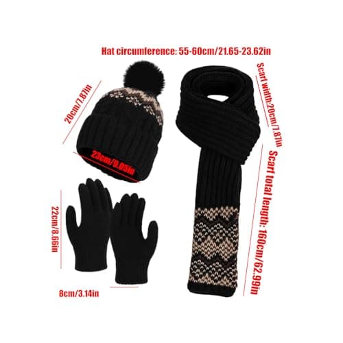 Tktouci Winter Scarf Women Thickened Cold Proof Hand Warmer Scarf — view 5
