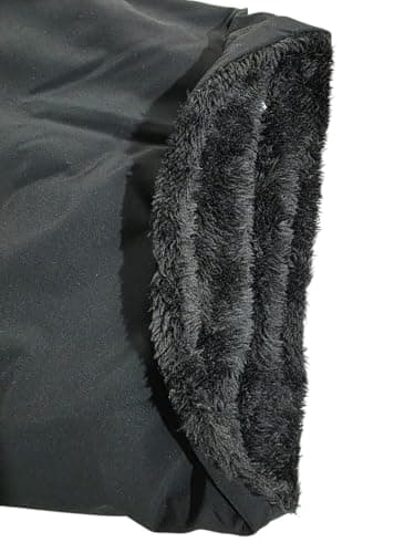 Winter Neck Warmer Fleece Waterproof Neck Gaiter Snood for Men Women Cold Weather Face Scarf Headwear for Skiing Running Bicycles Sports,Outdoor (Black) — view 3