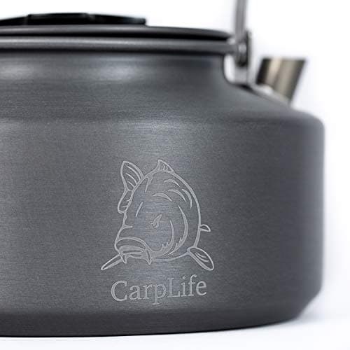 CarpLife Slim Kettle Hand Finished with Paracord Handle – Lightweight Travel Kettle Camp Coffee Pot for Fishing, Camping, Caravans on Outdoor Open Fires, Fire Pits, Gas Stove for Portable Coffee Tea — view 4