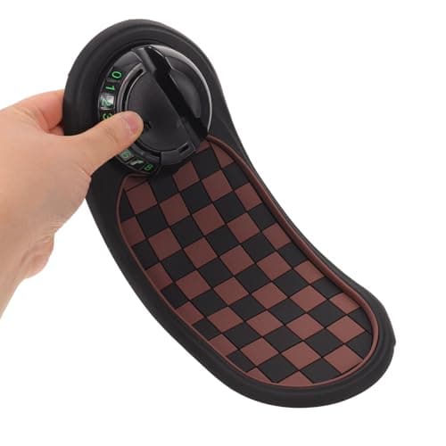 VILLCASE Multifunctional Brown Pvc Car Phone Mount and Anti-slip Mat for Car Dashboard with Enhanced Stability and Organizing Small Essentials for Interior and City Commutes — view 4