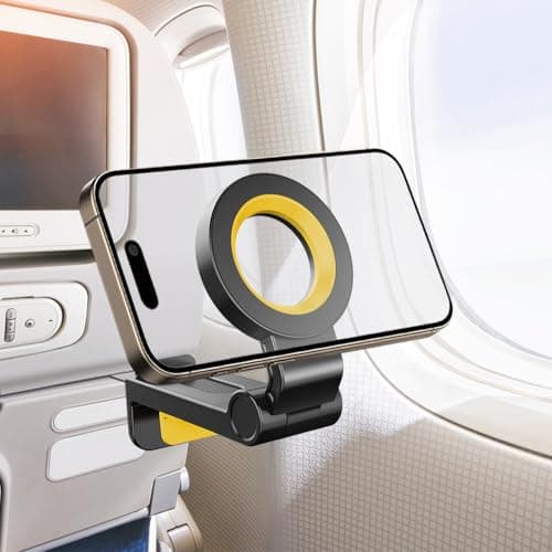 Kuyotine Airplane Phone Holder, Travel Magnetic Rotatable Phone Mount