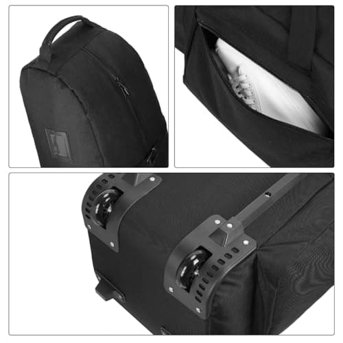 TurnWay Foldable Golf Travel Bag Flight with Wheels — view 6