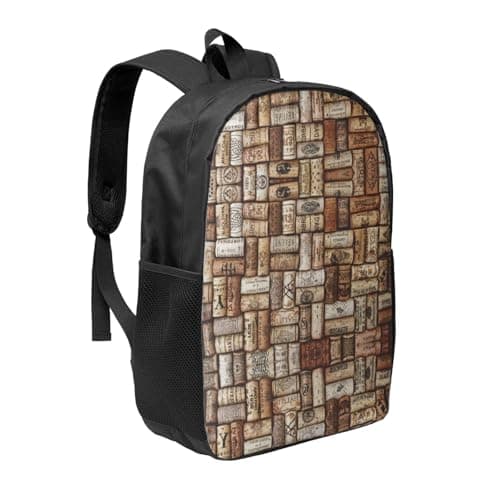GaxfjRu Wine cork Print Perfect Personal Item Travel Bag-Unisex Travel Backpack Carry On Flight Approved-Laptop Backpack, Black, One Size — view 6