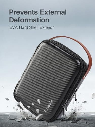Luxtude Electronics Organizer Travel Case for Chargers and Cords — view 4