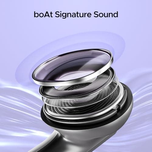 boAt Airdopes 91, 45HRS Battery, 50ms Low Latency, ENx Tech, Fast Charge, IPX4, IWP Tech, v5.3 Bluetooth Earbuds, TWS Ear Buds Wireless Earphones with mic (Mist Grey) — view 5
