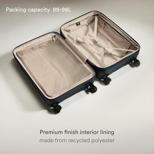 ANTLER - Single Stripe Hard Shell Medium Suitcase - Durable, Lightweight & Expandable, 4 Spinner Wheels - Adjustable Handle, TSA Lock, 68cm - Indigo — view 5