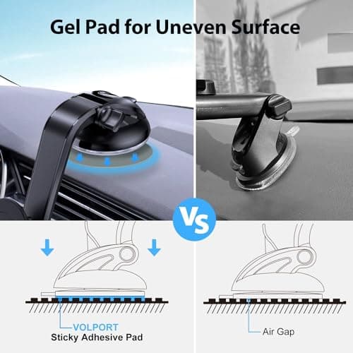 volport Super Strong Sticky Adhesive Pads 2.76"/70mm Dashboard Pad Mounting Disk Adhesive Replacement Tape Double Sided Stickers for Suction Cup Dashboard Phone Holder & Windshield Car Mount, 2 Pack — view 6