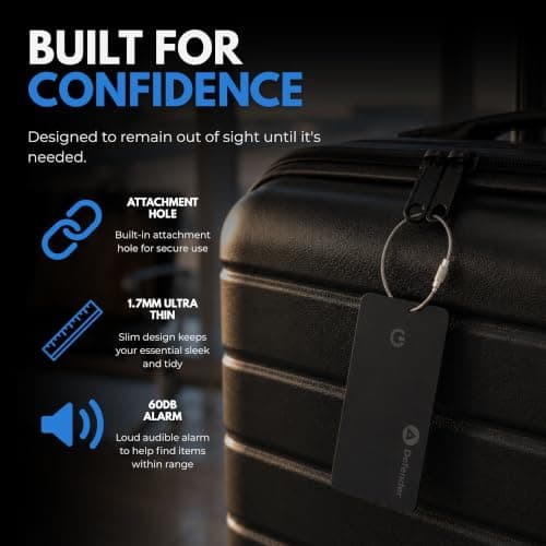 Card Defender Finder Bluetooth Wallet Tracker Card Compatible with Apple Find My & Android Find Hub, Global Tracking for Wallets, Bags & Luggage, Rechargeable Battery, IP68 Waterproof — view 4