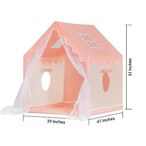 Kids Play Tent With a String of Star Lights Children's Tent Playhouse Indoor Princess Girl Large House Outdoor Playground Children's Birthday Gift — view 3