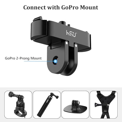 HSU Magnetic Latch Mount Adapter for GoPro Mission 1 Pro and Hero 13 Black — view 5