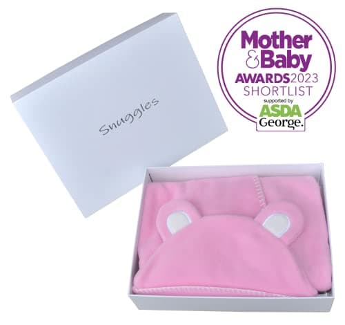 Baby Wrap blanket in Luxury Gift Box by BABY BLISS Star Wrap Fleece for Newborns Infants and Toddlers 2 – 12 Month’s Boy Girl Super Soft Great for Travel Strollers and Car Seats (Pink) — view 2