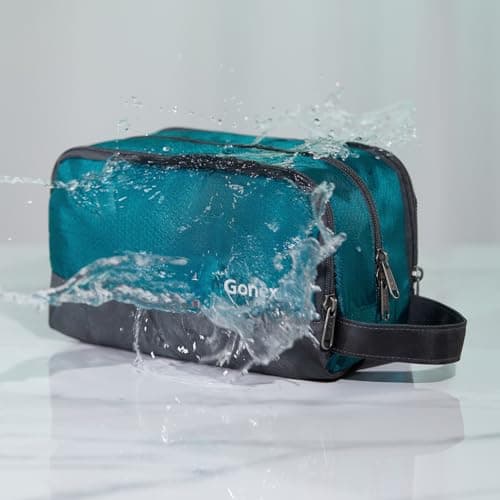 Gonex Men's Toiletry Bag, Water-Resistant Nylon Travel Wash Shower Bag — view 3