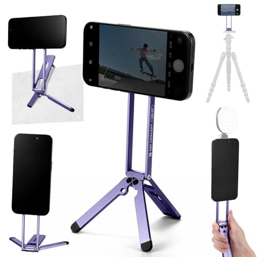 K&F CONCEPT Magnetic Phone Tripod Stand, Smartphone Holder Desk Stand