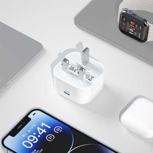 Google Pixel Fast Charger for Google Pixel 10/10 Pro/10 Pro XL/10 Pro Fold/9/9 Pro/9 Pro XL/9 Pro Fold/8 Pro/8/8A/7A/7/7 Pro/6A/6/6 Pro/5/iPhone 17 16 15/Samsung,25W USB Type C Plug and Charging Cable — view 3