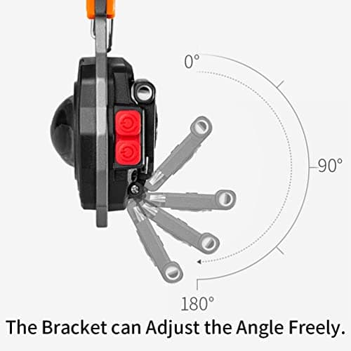 BY-J Multitool Keychain Flashlight, Rechargeable COB Pocket Work Light with Carabiner, Bottle Opener, Screwdriver, Magnetic Base, EDC Survival Emergency Gear Camping Gift for Men, Orange — view 5