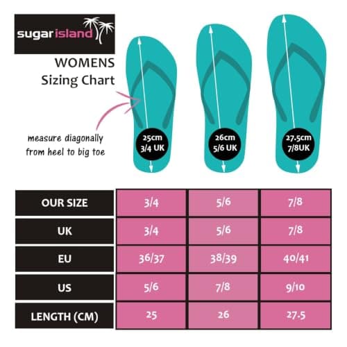 SUGAR ISLAND® Unisex Ladies Girls Mens Summer Beach FLIP Flop Pool SHOES-WHITE-5/6 — view 2