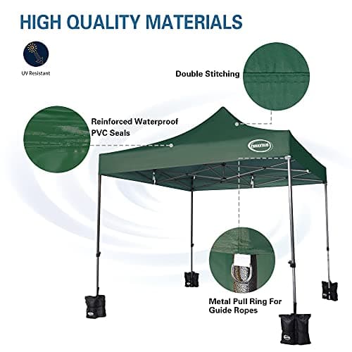MAXIMUS® Heavy Duty Gazebo 3m x 3m commercial Gazebo Market Stall Pop Up Tent With 4 Sides (Green) — view 4