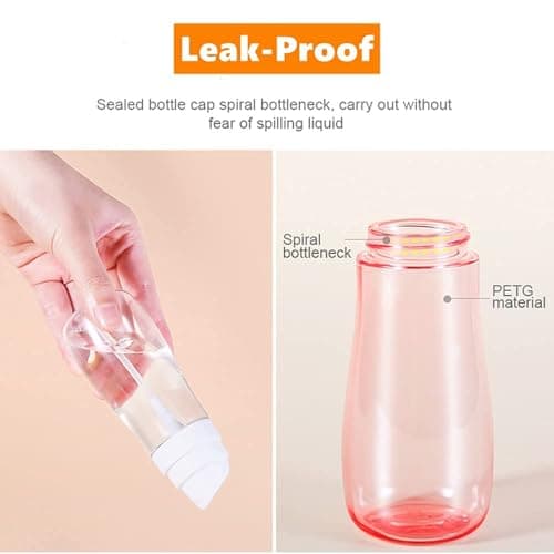 Aurdox Small Spray Bottle, 3.4 oz/100ml Makeup Water Face Sprayer- Clear Refillable Portable Containers for Cosmetic Skincare, Fine Mist Travel Spray Bottle, 2Pack — view 6