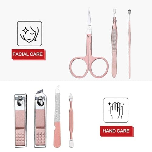 Manicure Set 7 Piece Nail Clipper Travel Manicure Pedicure Kit — view 3