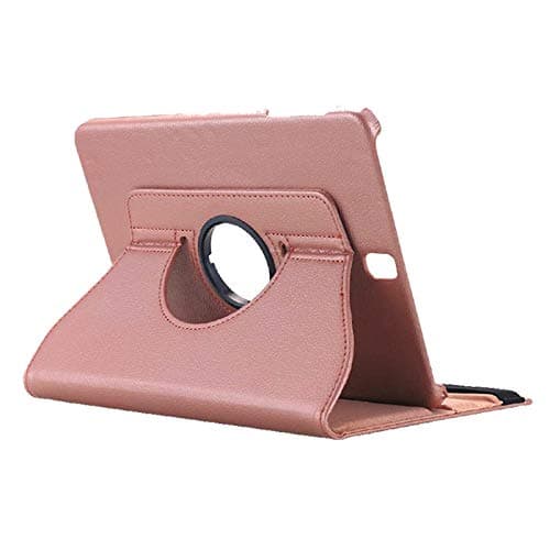 Samsung Galaxy Tab S4 10.5 Case, Leather 360 Degree Rotating Smart Stand Folding Folio Case Cover for Samsung Galaxy Tab S4 10.5 inch SM T830 (Wi-Fi)/ T835 (4G LTE) (Rose Gold) — view 3
