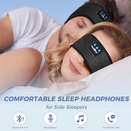 MUSICOZY Sleep Headphones Headband for Side Sleepers Bluetooth 5.4 — view 2