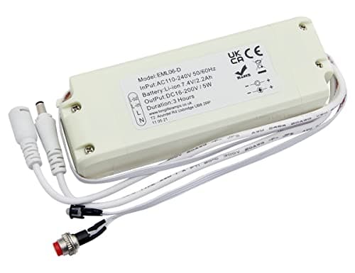 LED Panel Emergency Battery Pack Light Conversion Kit upto 48w Panel 3 hours Emergency Power Back Up Non Maintained EML06D Easy Install