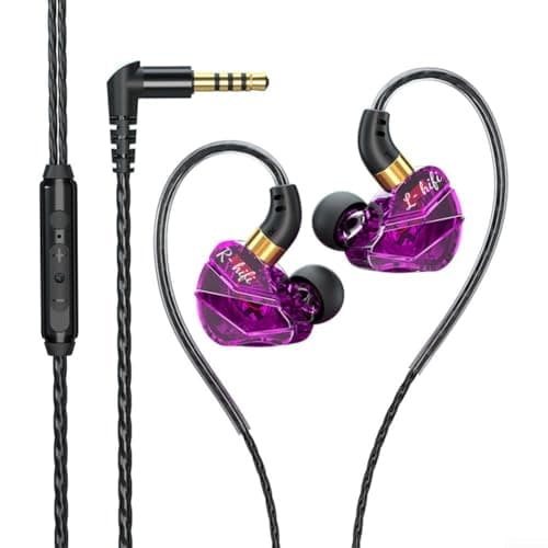 EffiFish Wired In-Ear Headphones with Mic Bass Boosted(Black) — view 2