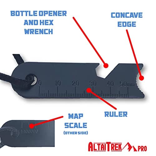 ALTAITREK PRO Survival Lighter with 7 cm Magnesium Shaft | Handcrafted Wooden Handle and Multipurpose Scraper | Flint | Camping Matches | Perfect for Survival Kit | Fire starter — view 2