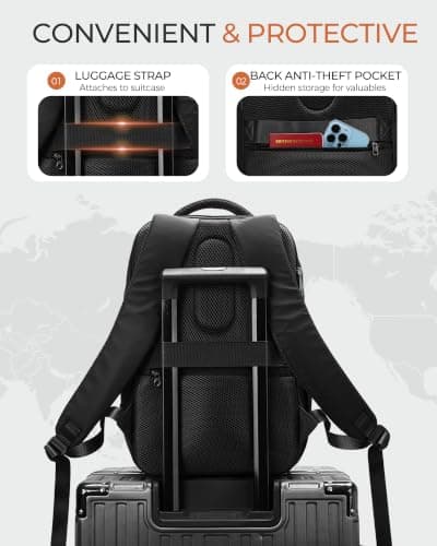 Yankony Ryanair Cabin Bags 40x30x20 Underseat, Travel Backpack Cabin Size — view 5