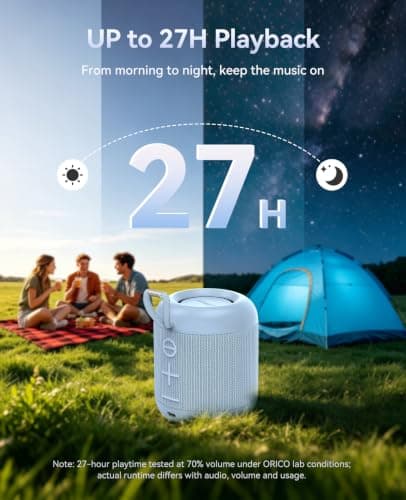 ORICO Mini Portable Bluetooth Speaker, with IPX5 Waterproof Speaker — view 2