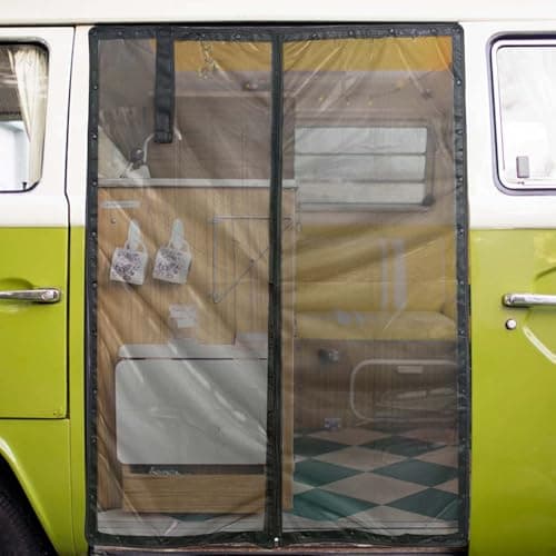 Replacement Mesh Door for Motorhome, Magnetic Anti-Mosquito Net – Side Mosquito Net for Motorhome Insects | for Camping, Outdoor, Travel, Holidays — view 3
