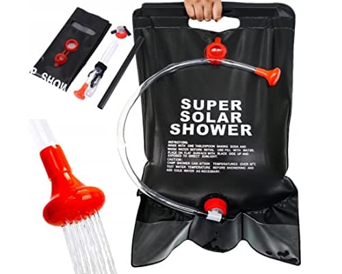 GEEZY Solar Shower Bag 15L for Portable Camping Hot Water Baths