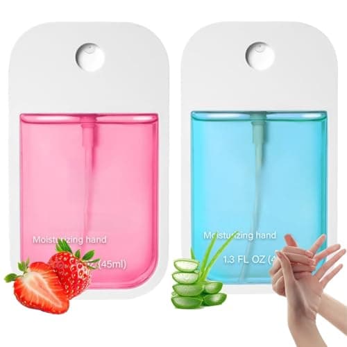 2PCS Mist Hydrating Hand Sanitize/r Spray for Adults,Hand Sani/tiser Spray,Ha/nd S/anitiser Mini,Spra/y Han/d Saniti/ser,Travel H/and Saniti/ser Spra/y(Strawberries and aloe vera)