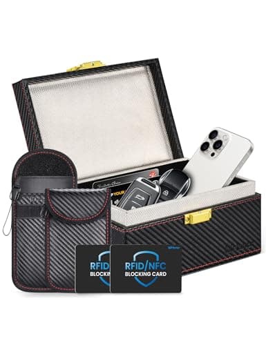 WHonor Faraday Box & Pouch, Anti-Theft RFID Blocking Car Key Signal Blocker