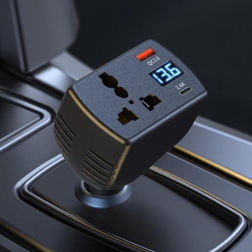 Car Adapter for Plug Outlet 150W DC 12V To AC 220V Fast Charging Inverter — view 3