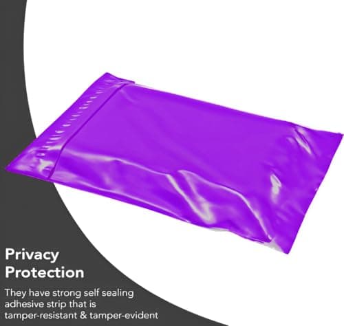 LIVERPOOL ENTERPRISES LTD 100 Pcs Purple Parcel Bags – Tamper-Proof Self-Seal Mailing & Postage Bag for Shipping, Packaging & Delivery - Size 15x18 Inches — view 6